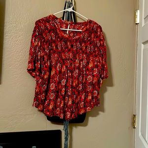 Free people floral womens top